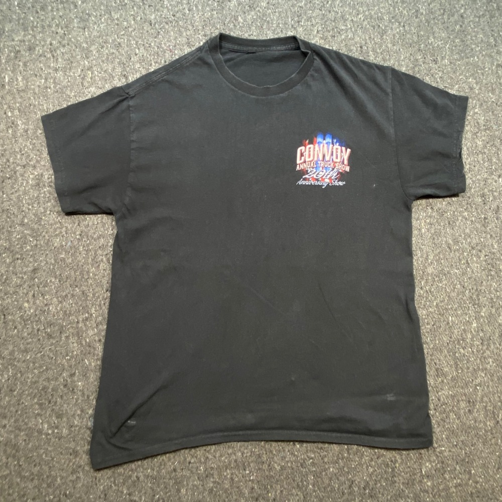 Unbranded Americana Mens XL Convoy 20th Anniversary Truck Show Shirt Graphic Tee